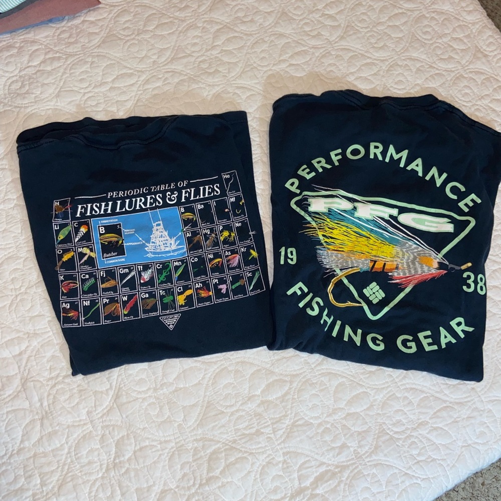 Medium Navy PFG tshirts- 2 for 1!